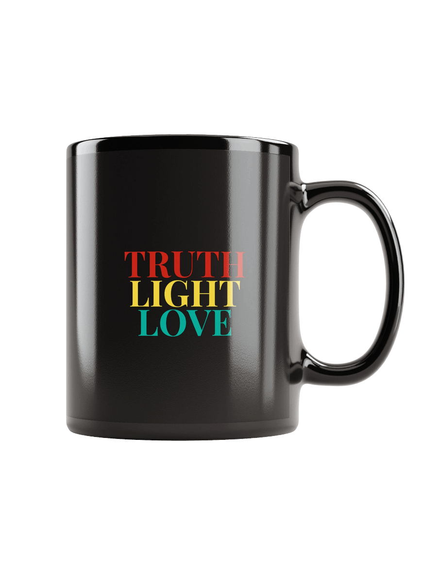 Truth Light Love - Black Mug (Style 5) product image (1)