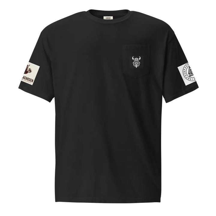 Viking Warrior Monochrome Pocket Tee (D) product image (2)
