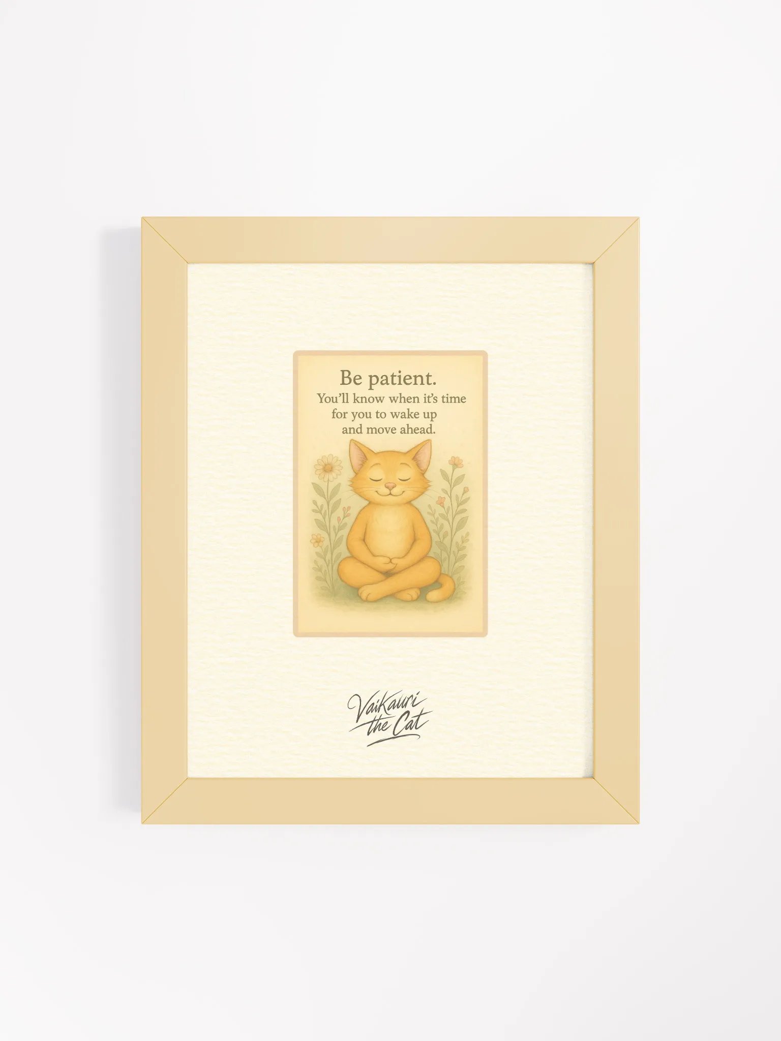 Vaikauri Cat Framed Artprint product image (7)