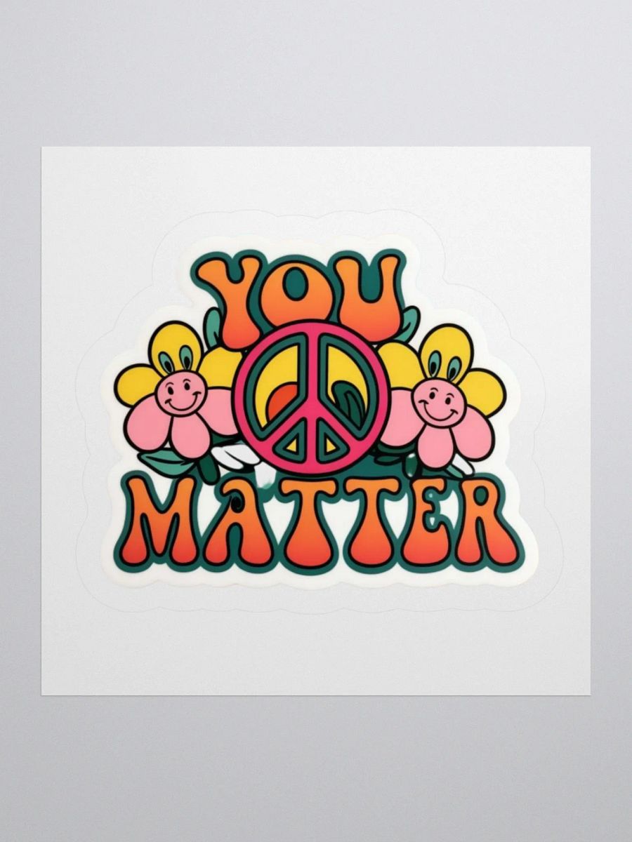 Retro You Matter Sticker product image (3)
