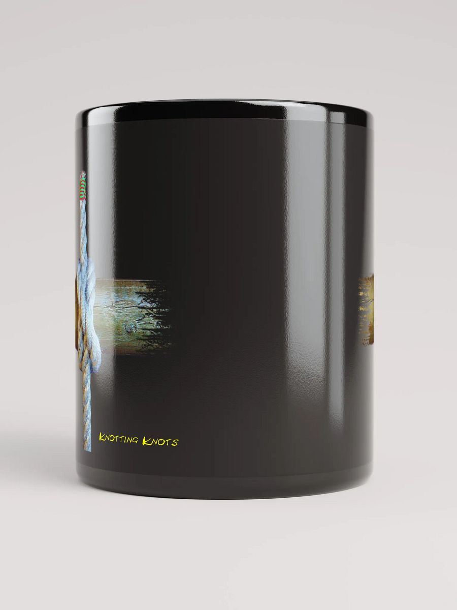 Nautical Clove Hitch Knot Black Mug: product image (5)