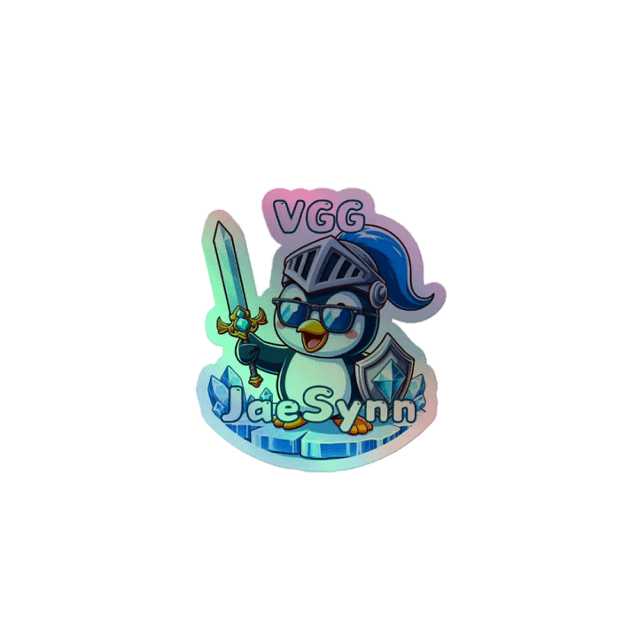 Knightly Penguin Holographic Sticker Sheet product image (1)