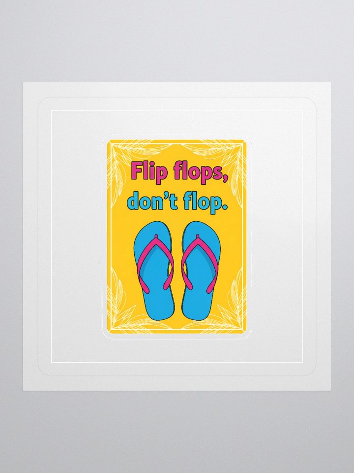 Sassy Flip-Flops Kiss Cut Stickers product image (1)