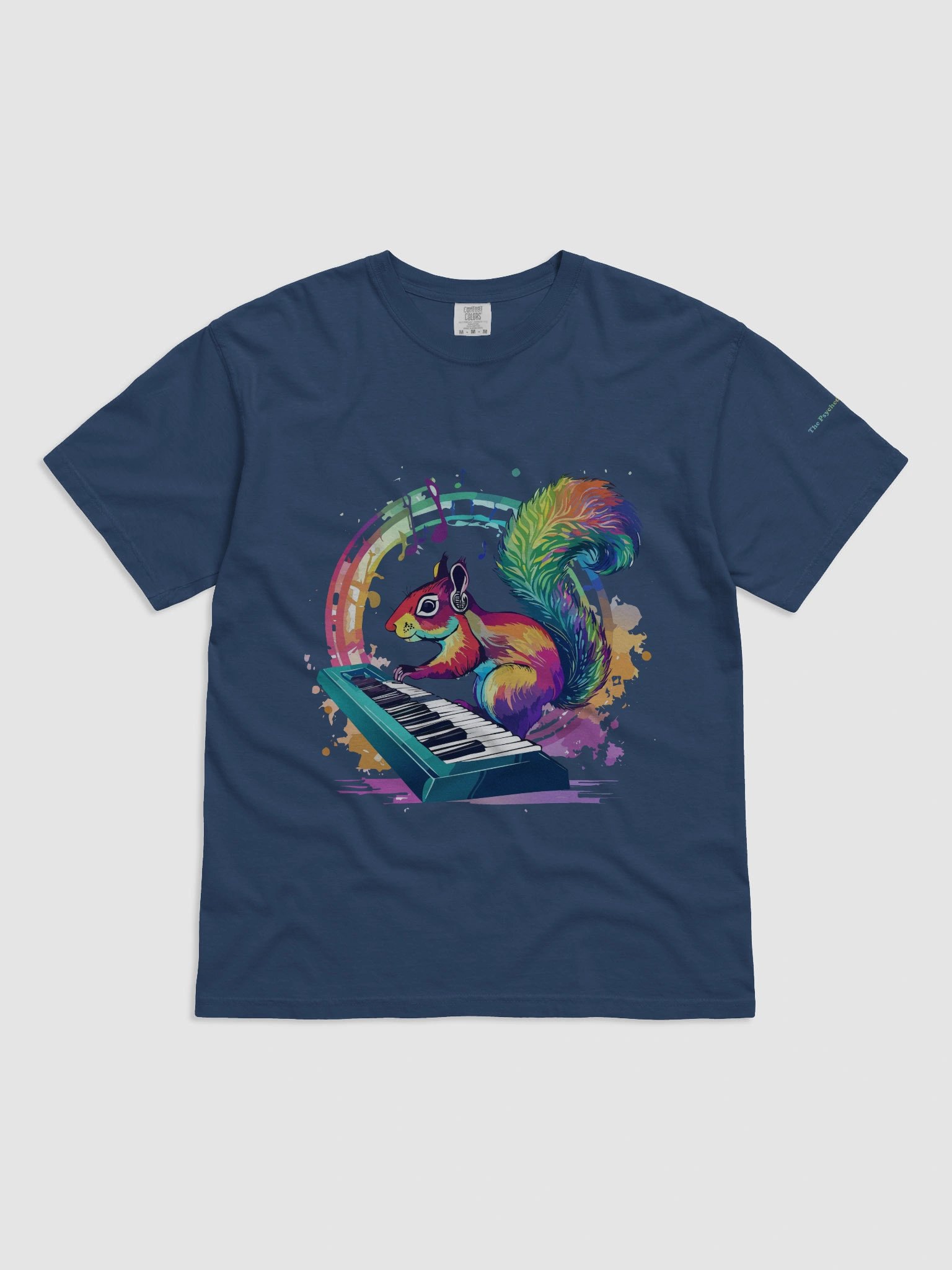 The Psychedelic Squirrel T-Shirt Keyboard 2 product image (1)