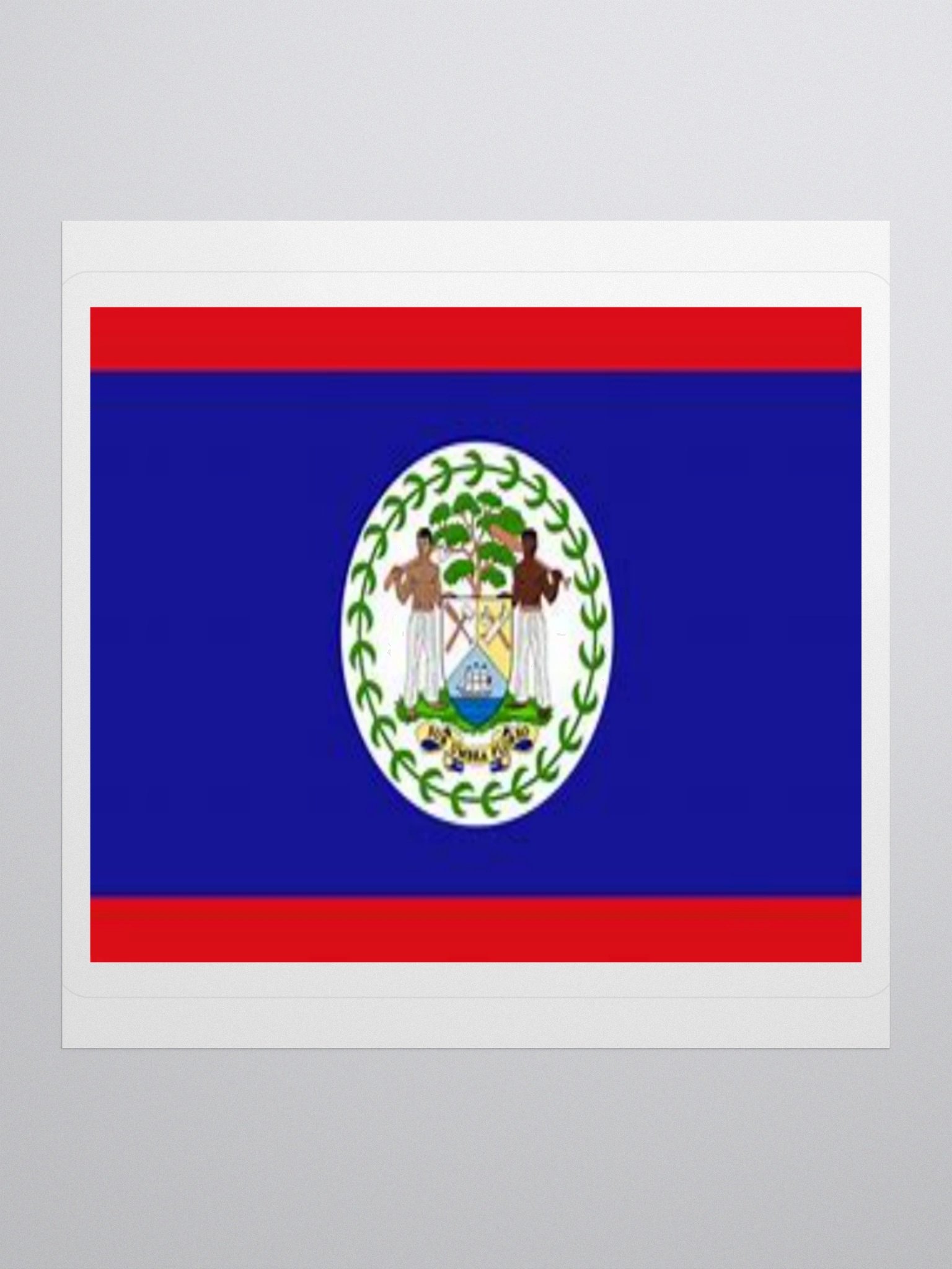 Exclusive Belize Flag Kiss-Cut Stickers - High-Quality Vinyl, Multiple Sizes product image (1)