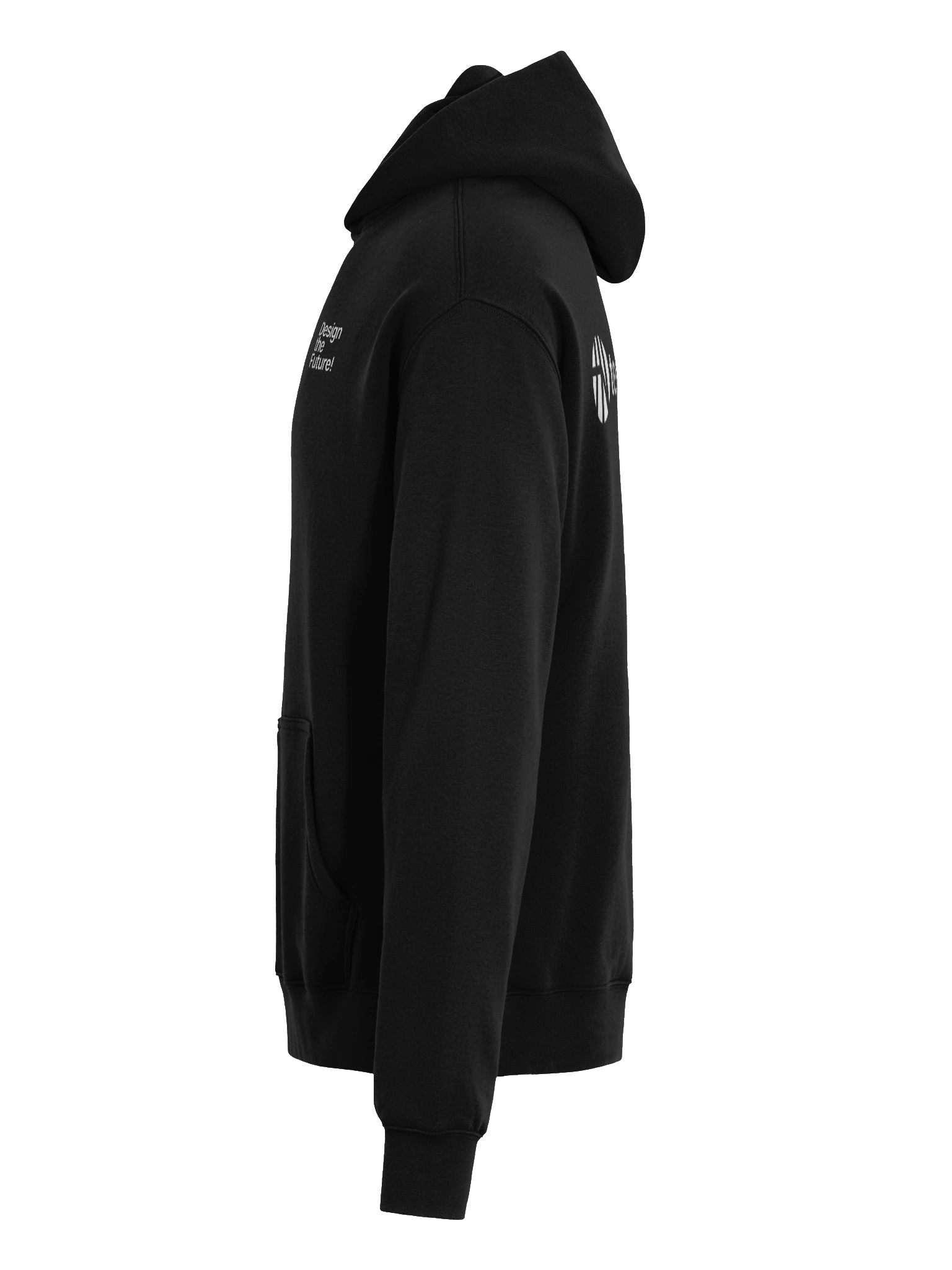 Design the Future: Technouveau - Black Hoodie product image (7)