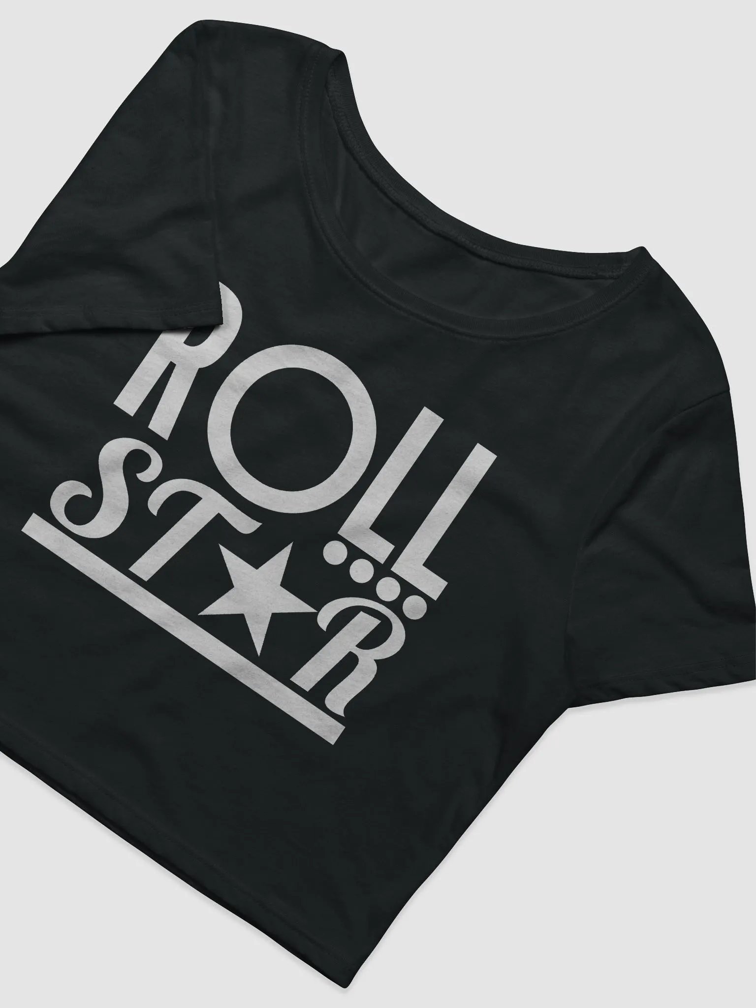 OG ROLLSTAR WHITE LOGO CROP TOP product image (2)