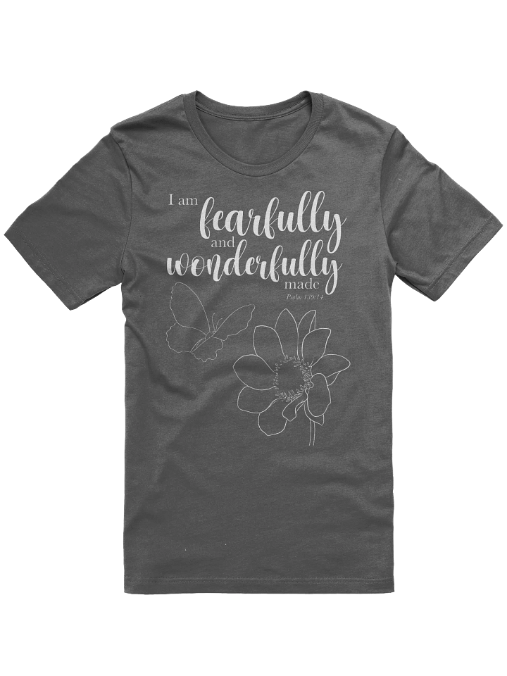 I am Fearfully and Wonderfully Made Psalm 139:14 Tee White product image (1)