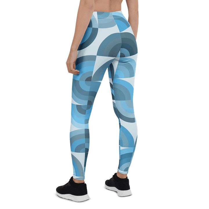 Ethereal Blue Circle All-Over Leggings product image (2)