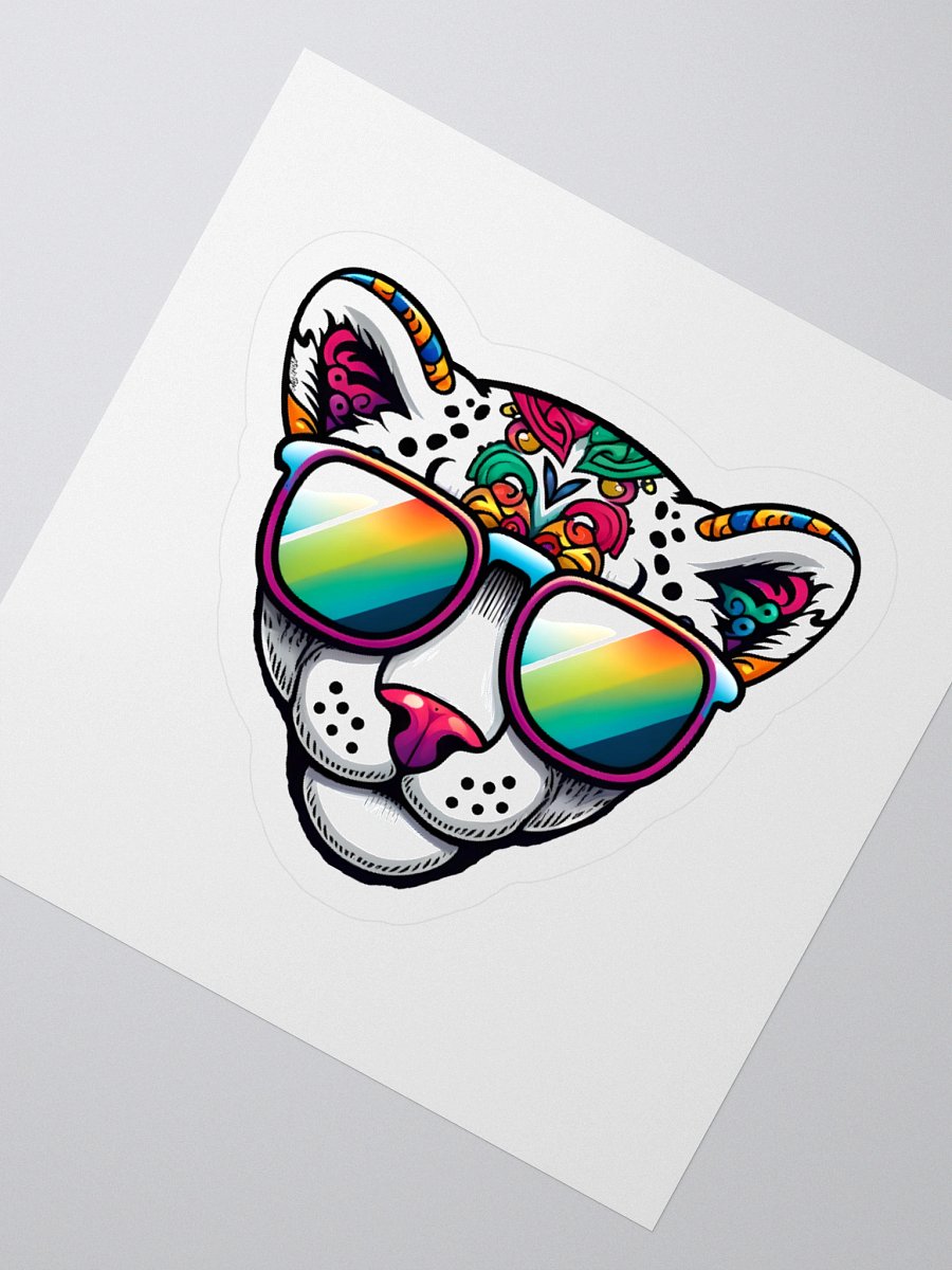 Trippy Leopard Sticker product image (5)