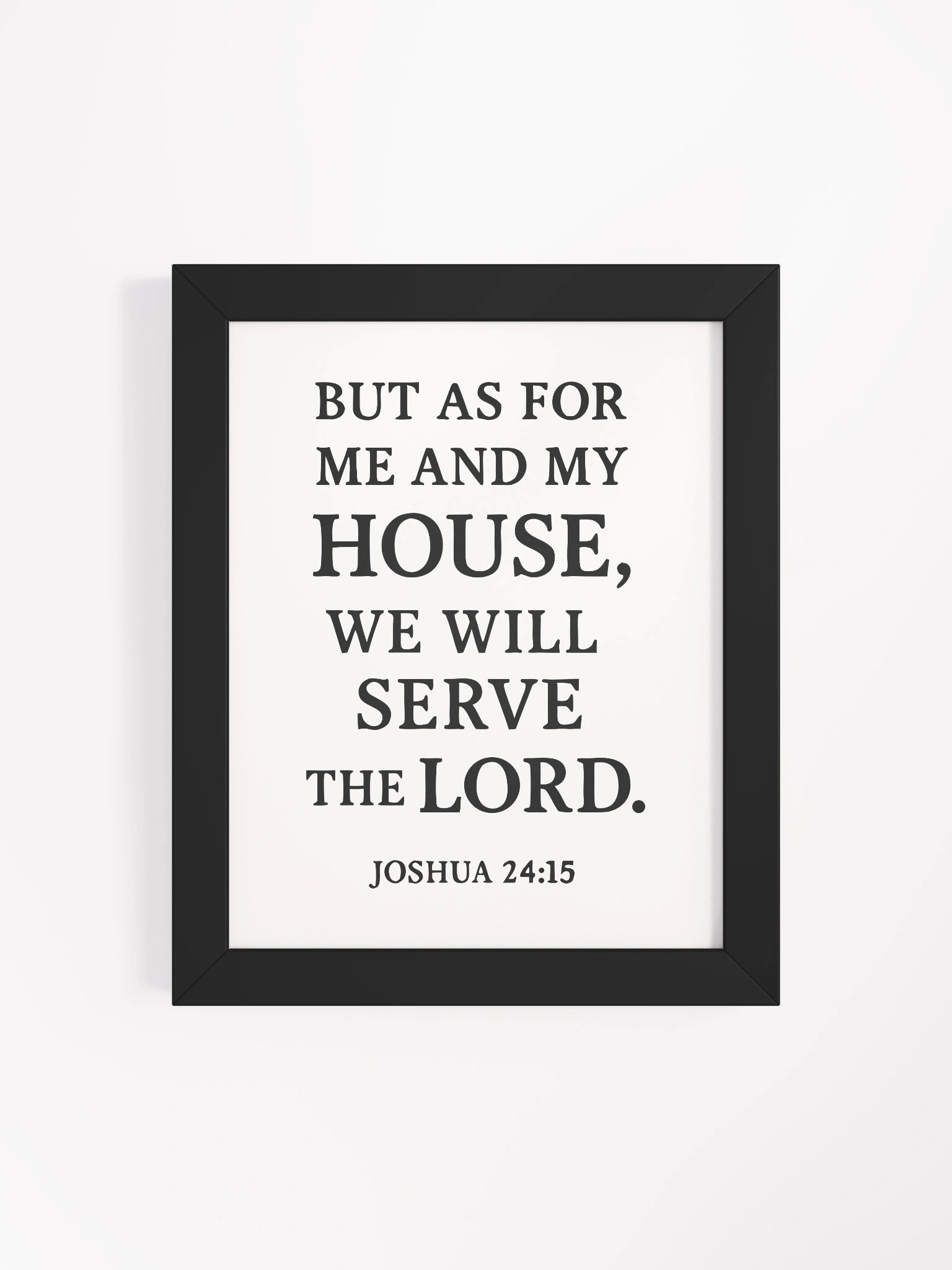 Joshua 24:15 Bible Verse Framed Poster product image (58)