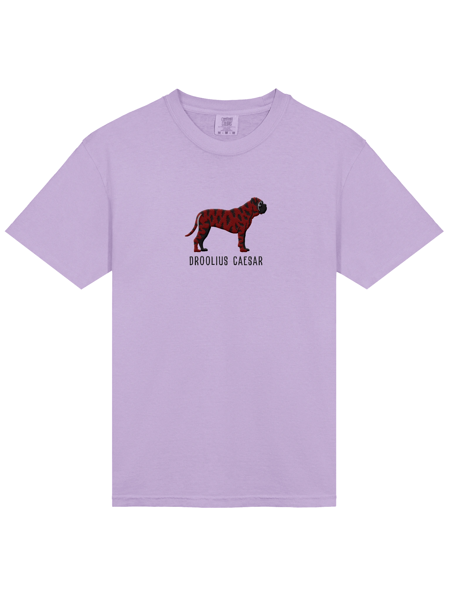 Droolius Caesar T-Shirt(Embroidered) of an English Mastiff(Brindle) product image (33)