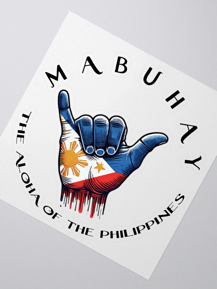 MABUHAY THE ALOHA OF THE PHILIPPINES Decal Sticker Label for Car Decals and more product image (4)