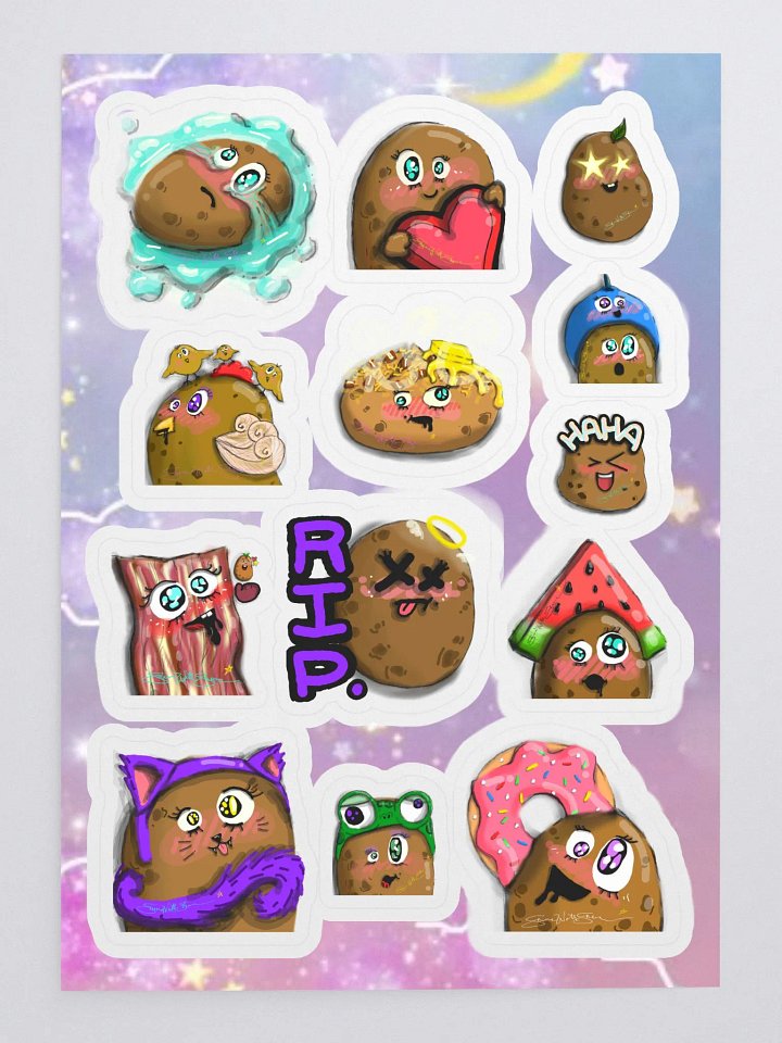 Sticky Spuddies Sticker Sheet product image (2)