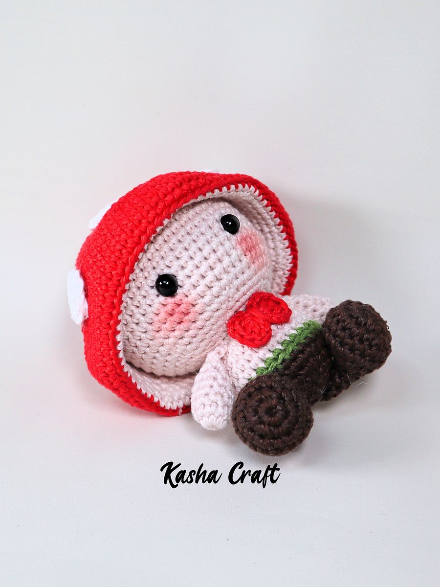 Jesse The Cute Little Toadstool Doll Amigurumi Crochet Pattern product image (3)