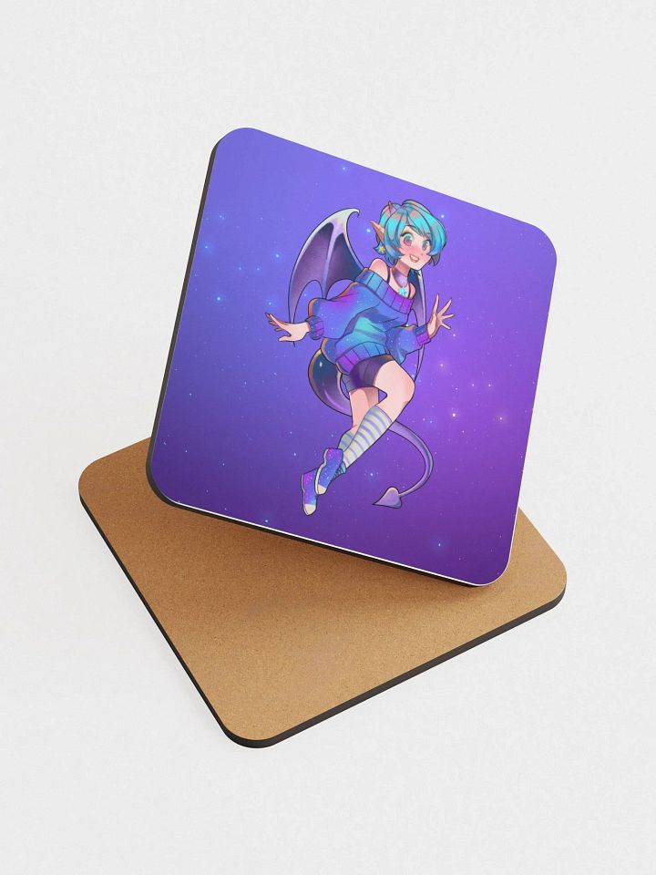 Pinipy The Demon Glossed Cork Coaster product image (1)