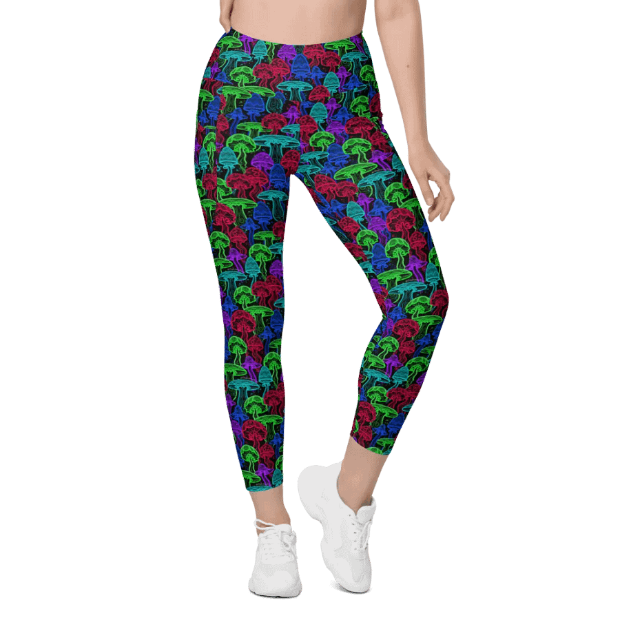 Neon Mushrooms (Variation 1) Pocket Leggings product image (5)