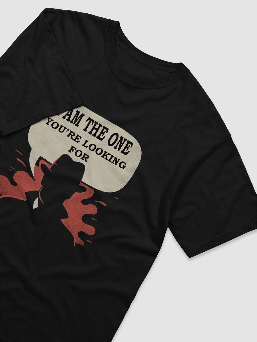 "I Am The One You're Looking For" #Statement Heavyweight Black T-Shirt product image (3)