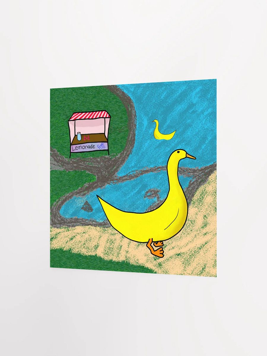 Banana-duck Square Print product image (2)