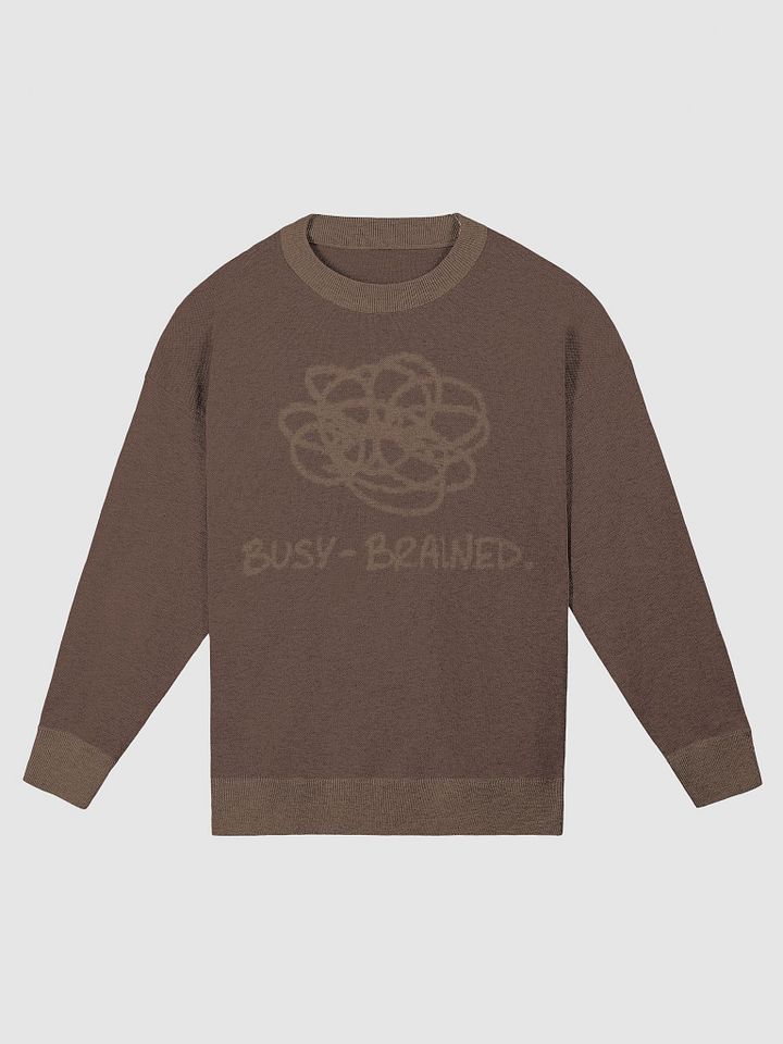 BUSY-BRAINED (brown) knitwear crewneck product image (4)