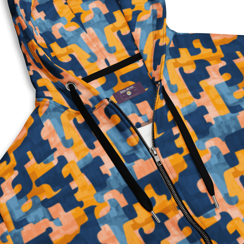 Flowing Shapes | Recycled Unisex ZIP Hoodie product image (5)