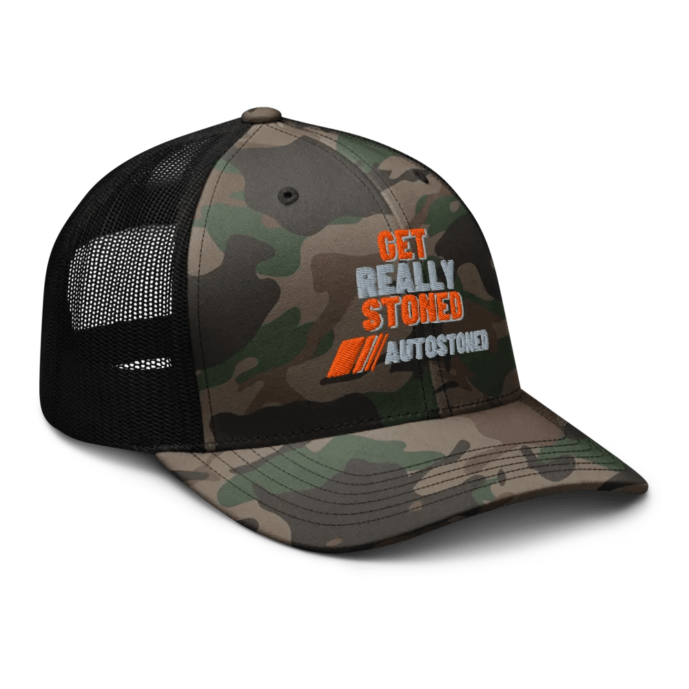 AutoStoned Camo Trucker Hat product image (8)