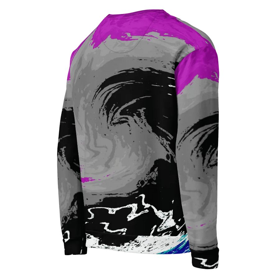 Abstract Vivid Swirling Melting Forest Unisex Sweatshirt product image (10)