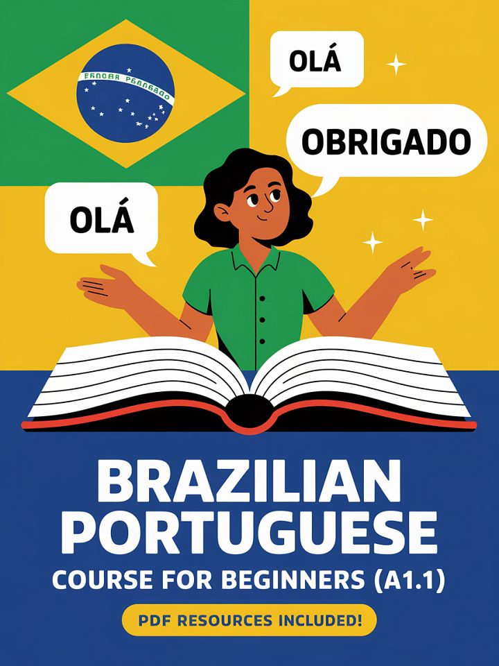 Brazilian Portuguese Course for Beginners (A1.1) - PDF Resources product image (1)