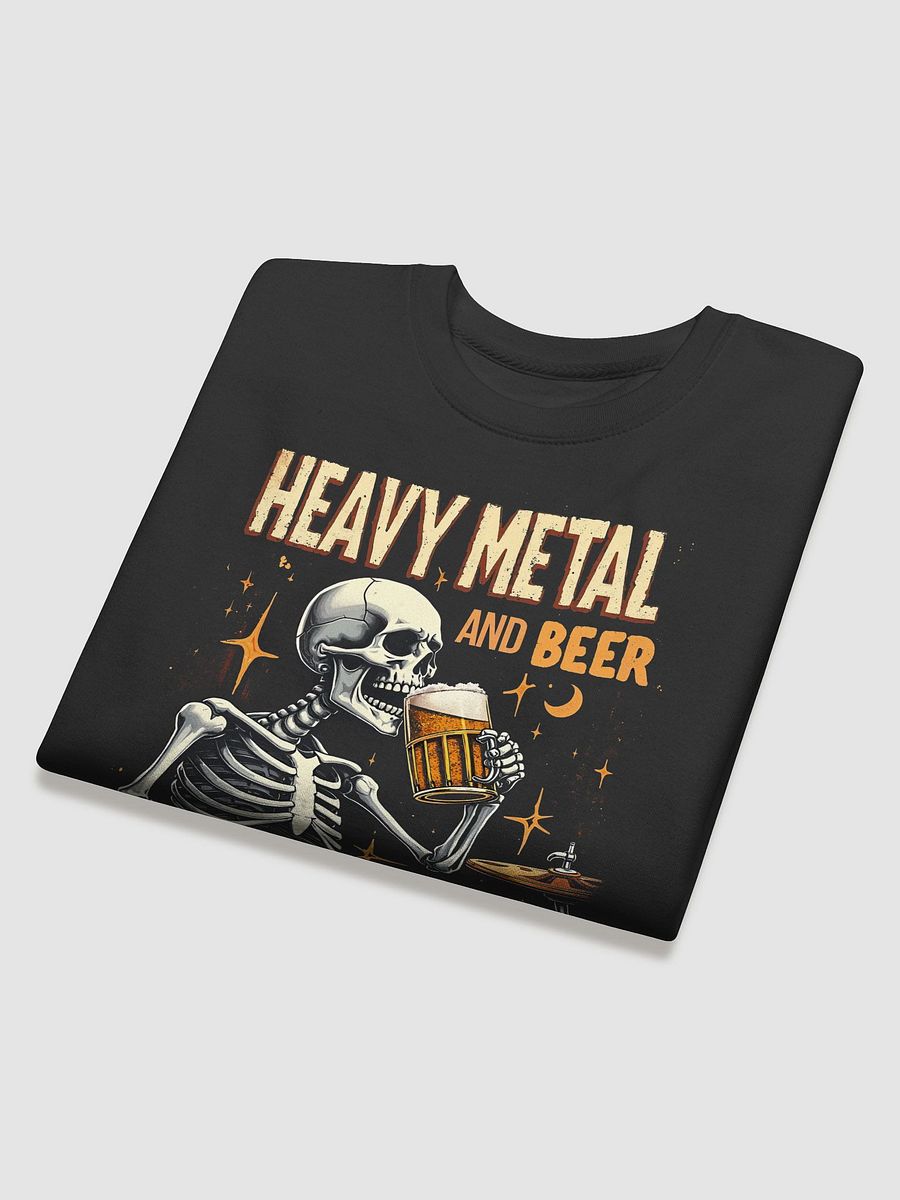 HEAVY METAL AND BEER - THAT'S WHY I'M HERE Sweatshirt [UNISEX] product image (4)