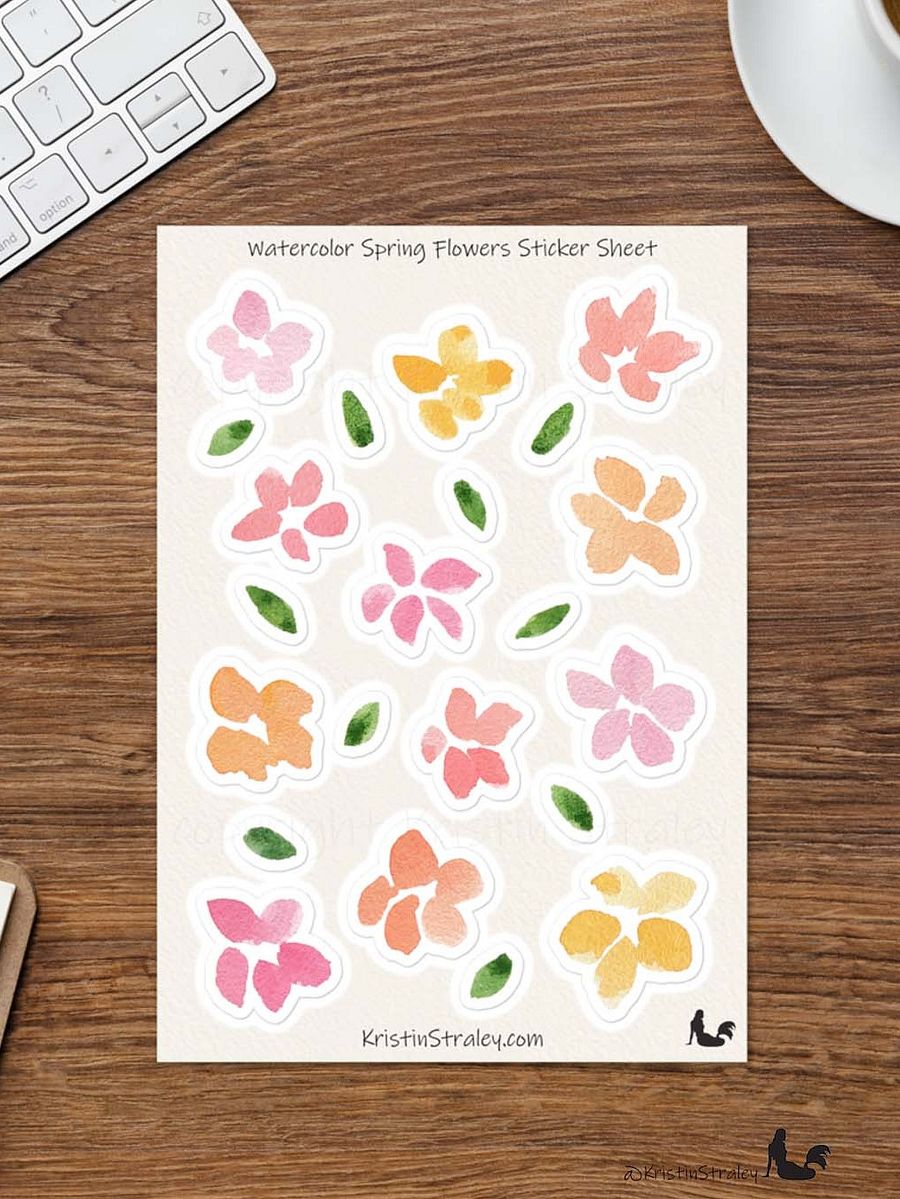 Spring Flowers Sticker Sheet product image (7)