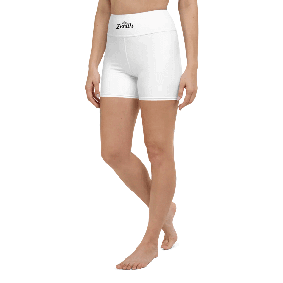 White Zenith Women's Yoga Shorts product image (5)
