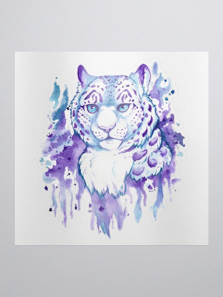 Snow Leopard Watercolor Sticker product image (2)
