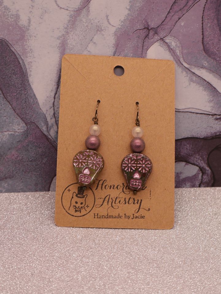 Sugar Skull Drop Earrings product image (1)