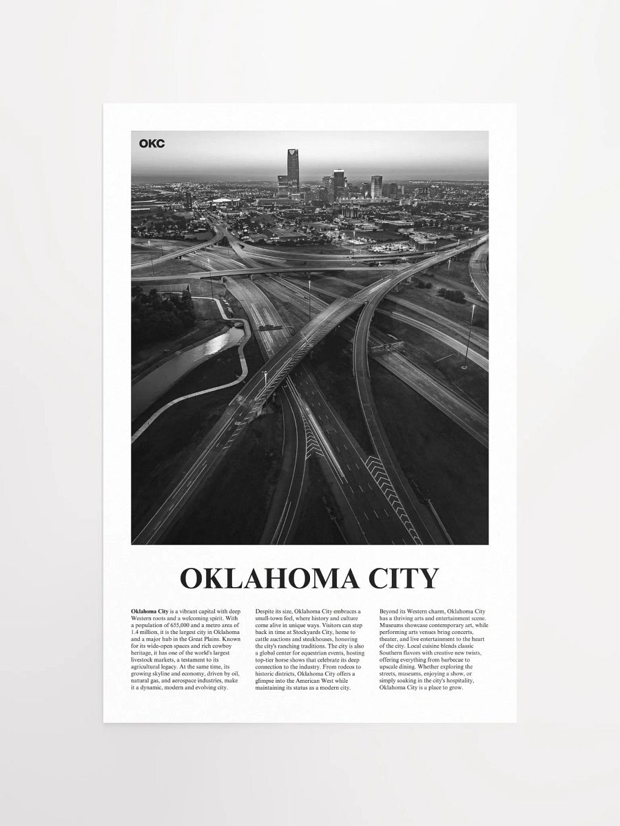 Oklahoma City 02 Newspaper Poster product image (5)