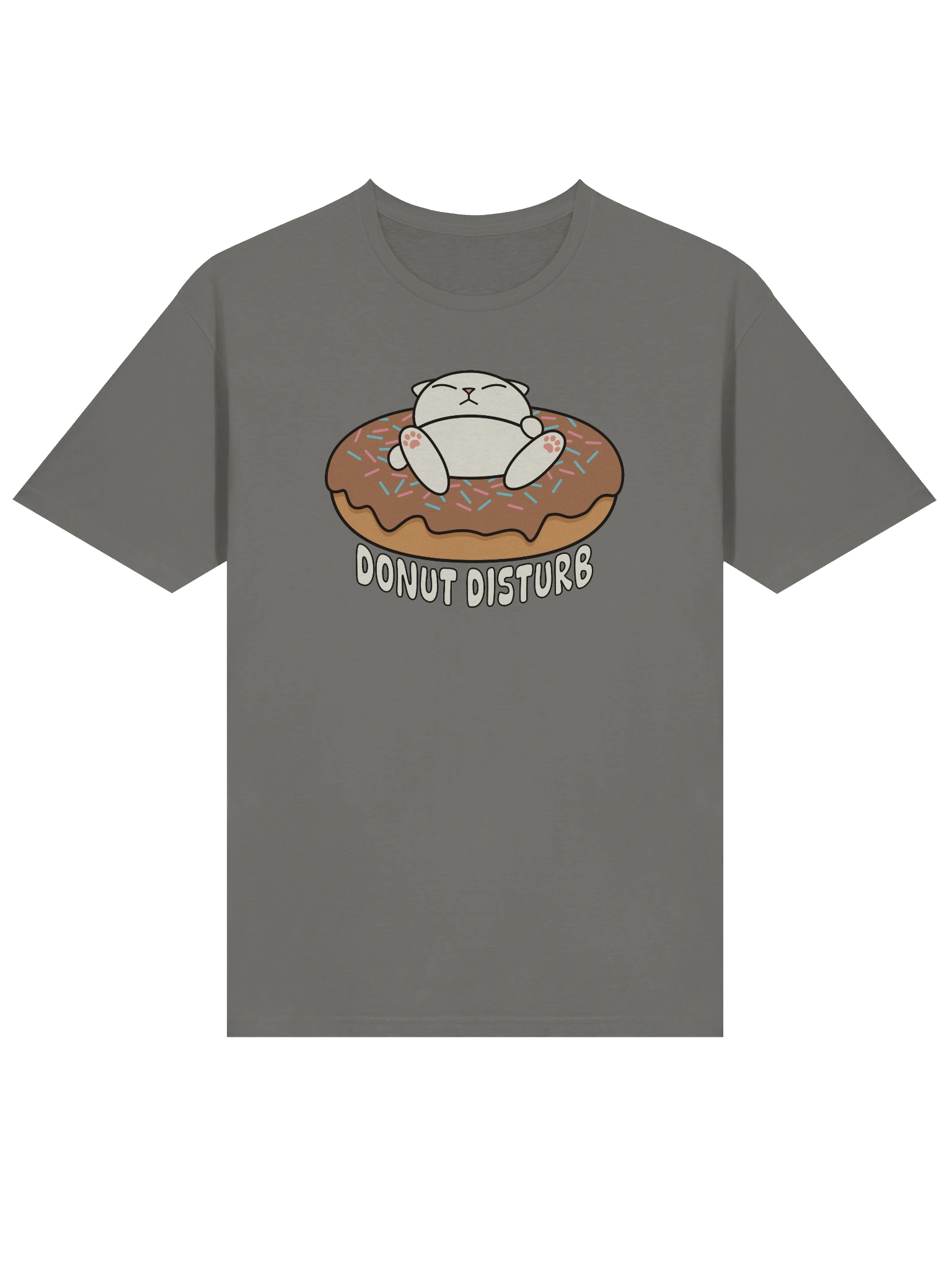 Donut Disturb Cat - Unisex Adult Super Soft Lightweight T-shirt product image (1)
