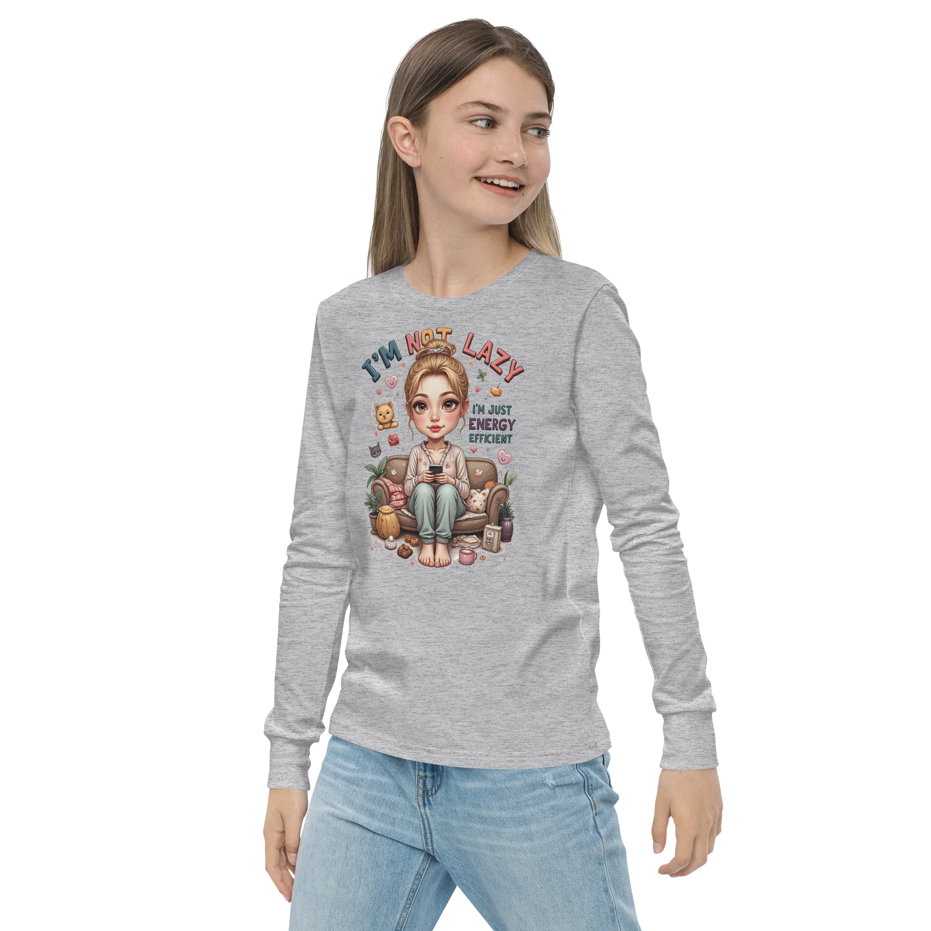 I'm Not Lazy I'm Energy Efficient Long Sleeve Tee product image (15)