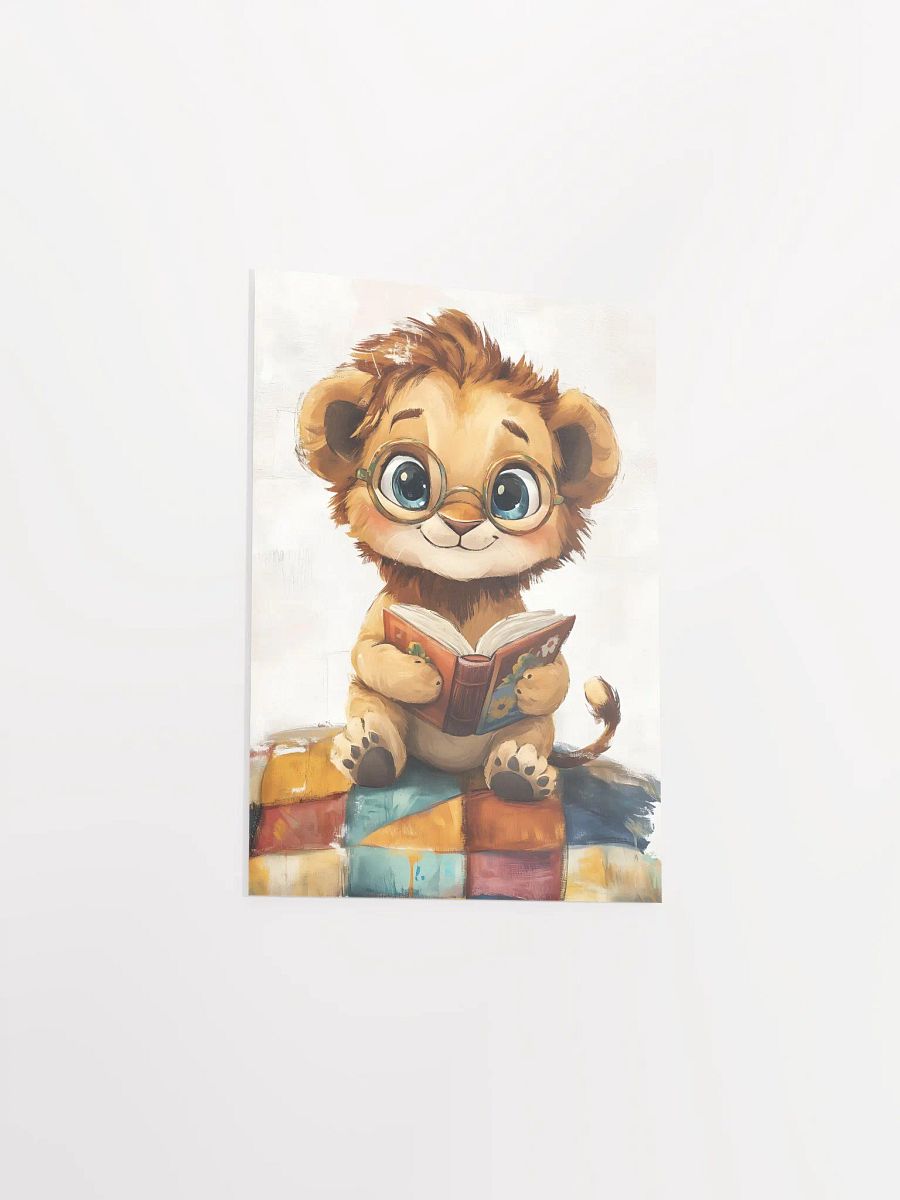 Intelligent Lion Cub Matte Poster product image (3)