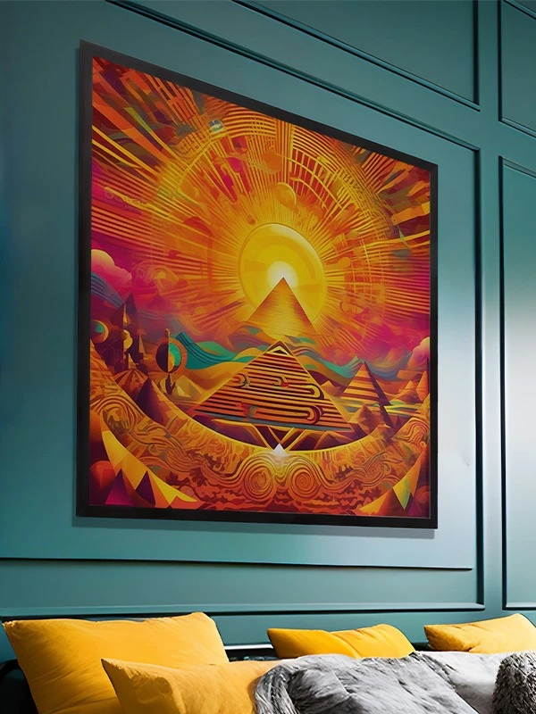 Sun Pyramid Square Poster product image (2)