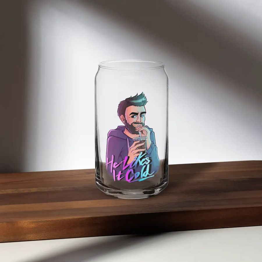 He Likes It Cold Can Glass product image (6)