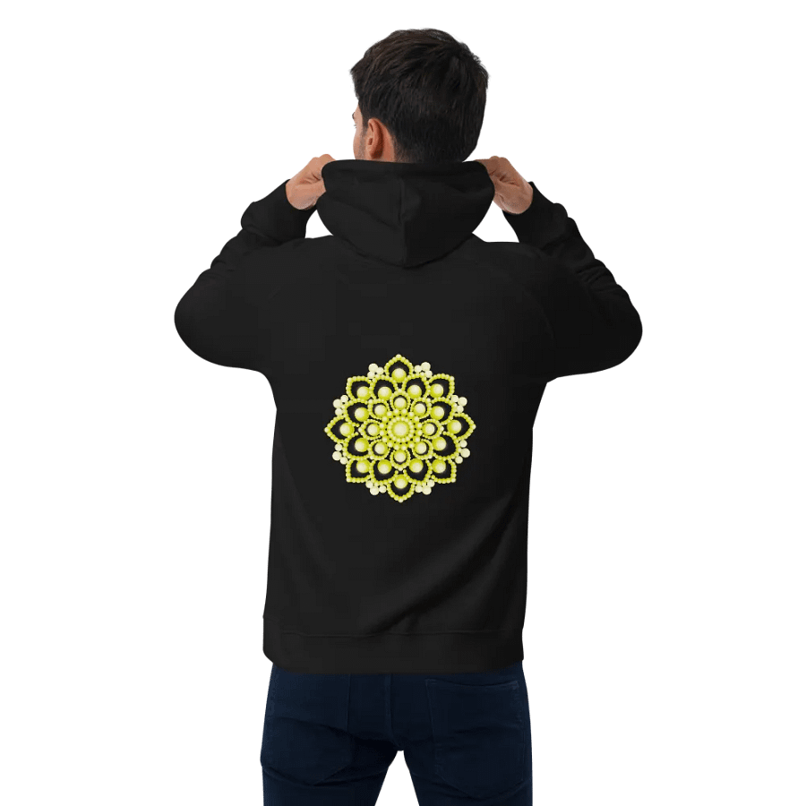 Yellow Flower Mandala Eco Hoodie product image (1)