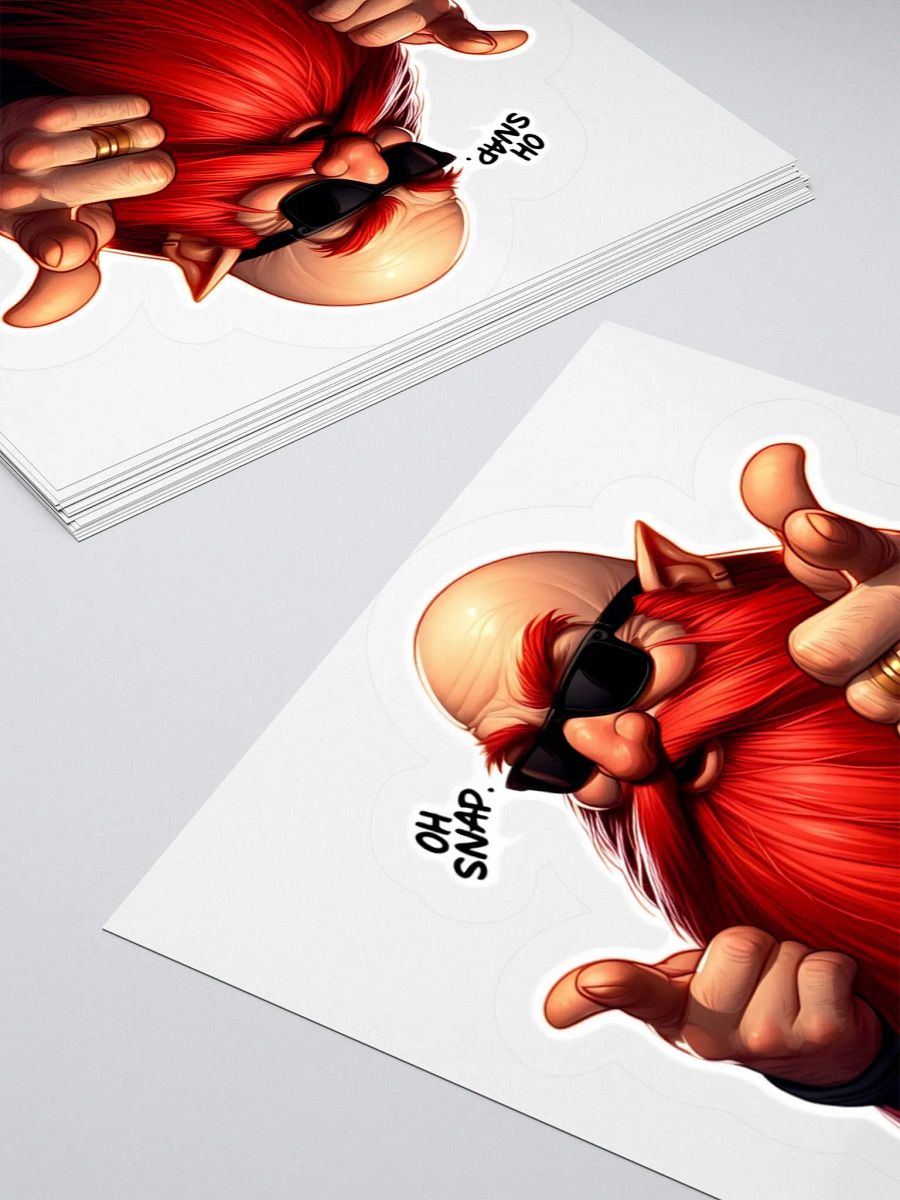 Oh Snap! Red Beard Sticker product image (11)