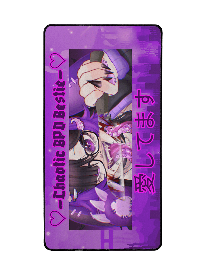 🔮Goth Desk Mat - BPD Bestie Collection🐰 | 20% of profits go to BPD charity~💜 product image (2)