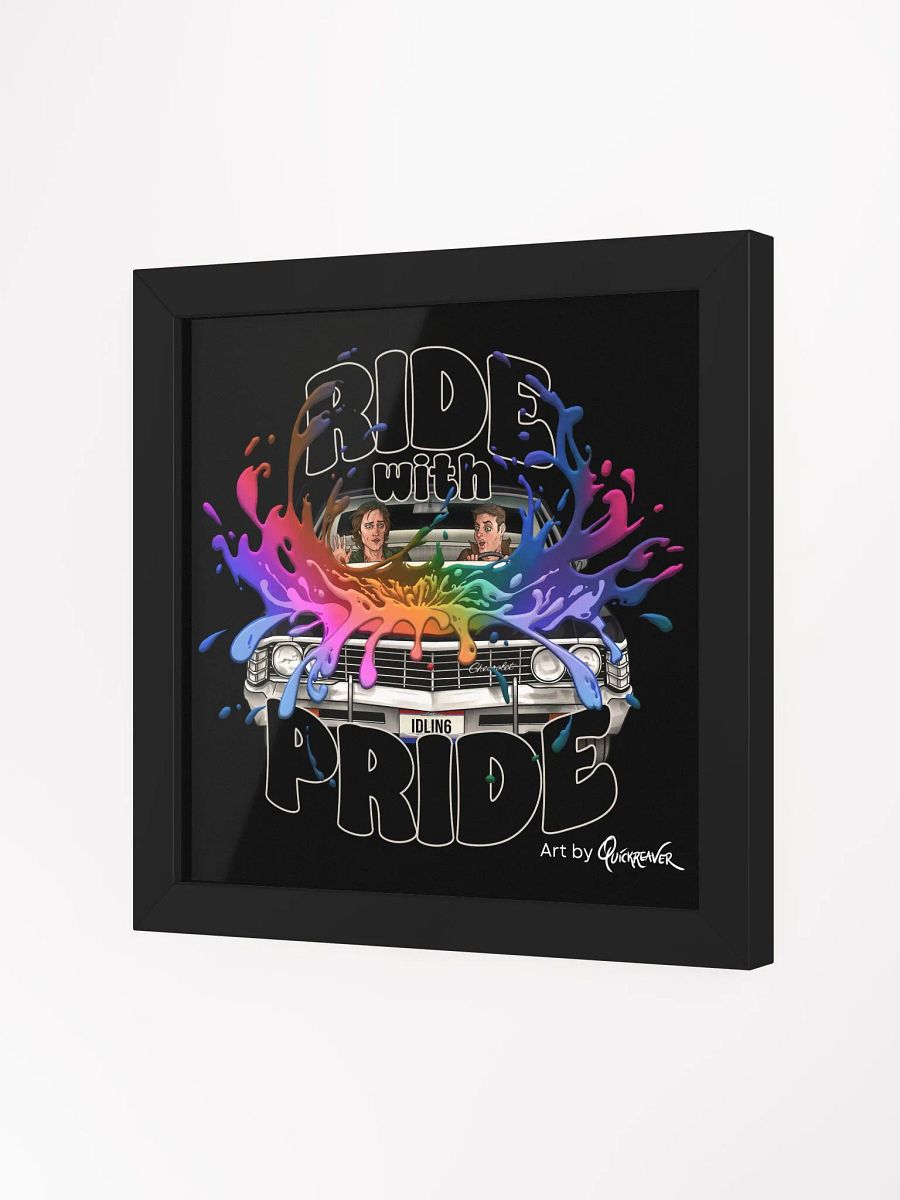 Ride with Pride Poster - Framed product image (2)