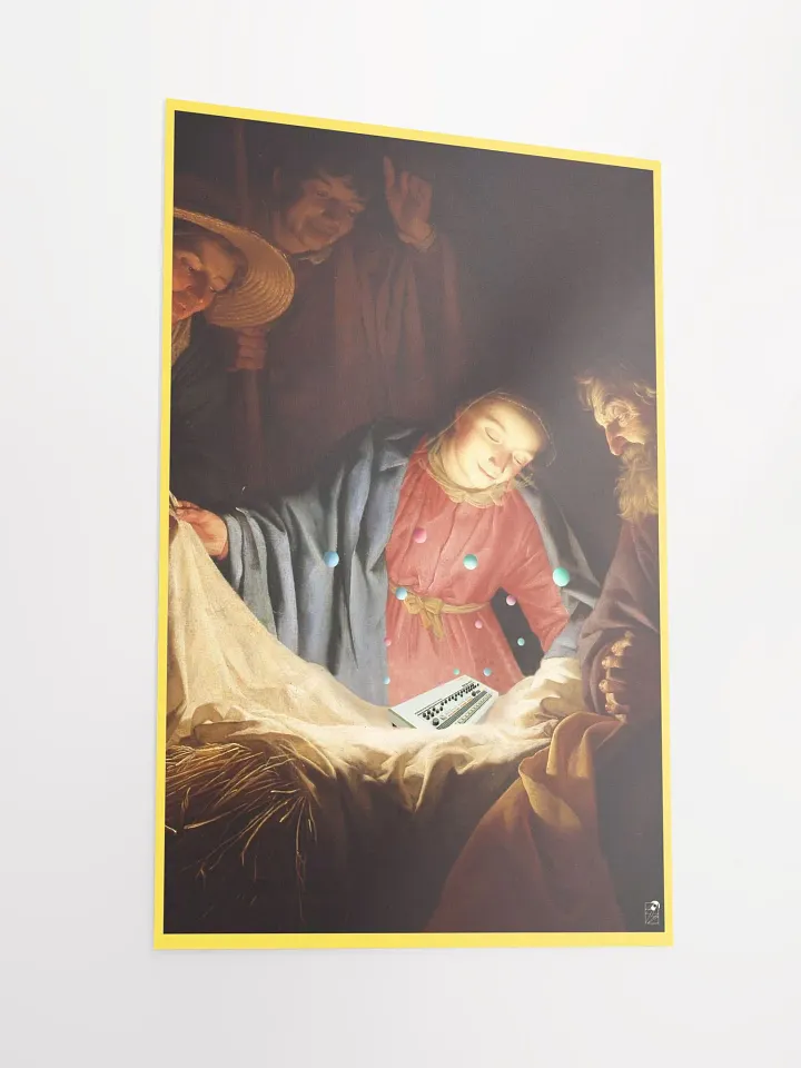 Adoration of the baby 909 by Frank Fonik , Techno EDM Matte Paper Poster product image (2)
