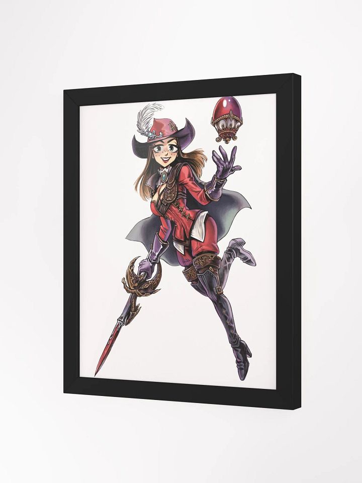 neon X Red Mage Framed Print product image (2)