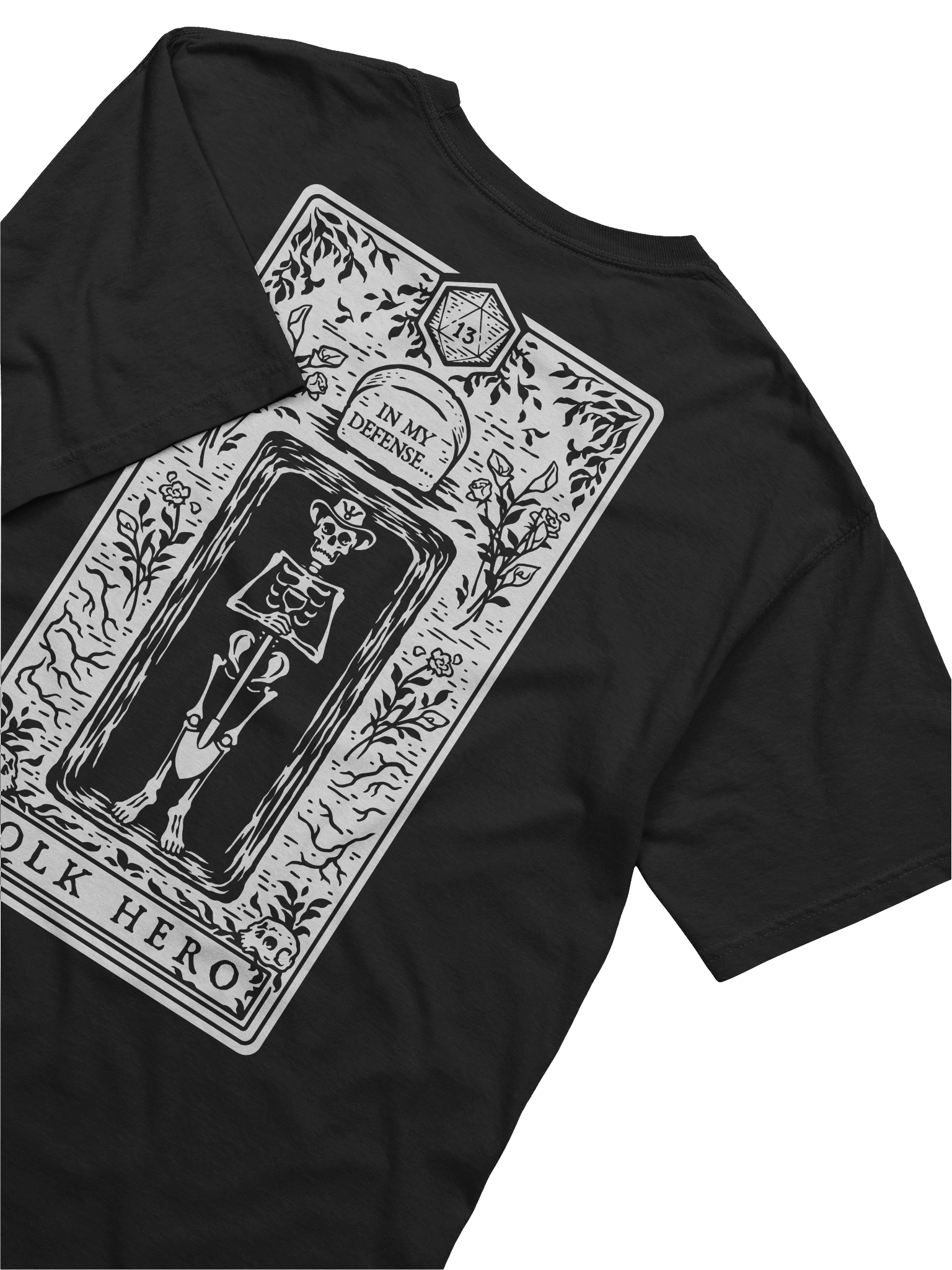 Disgraced Folk Hero (Black T-Shirt) product image (8)