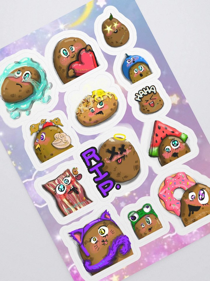 Sticky Spuddies Sticker Sheet product image (1)