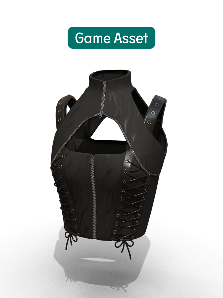Goth Top /Unwarapping, Fbx, Obj product image (1)
