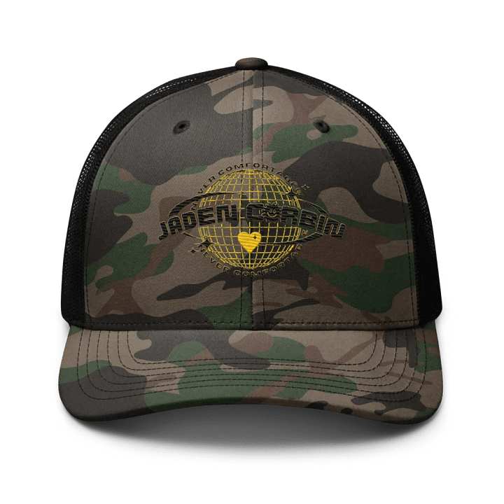 NEVER COMFORTABLE CAMO-HAT - V.GOLDIE product image (1)