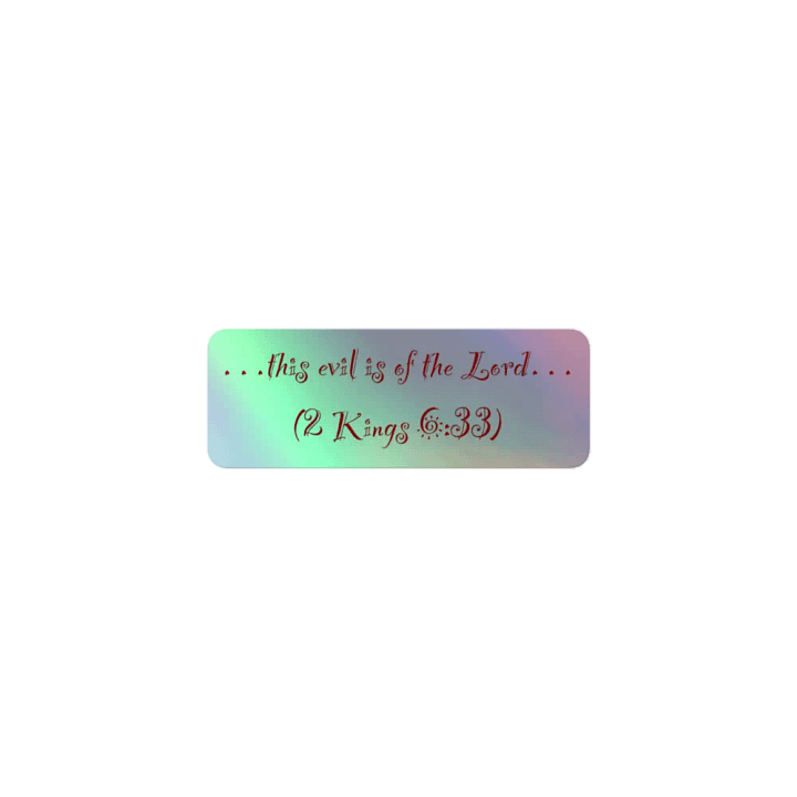 This Evil is of the Lord Sticker 7 product image (1)